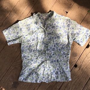 vintage liberty of london blouse. peter pan collar